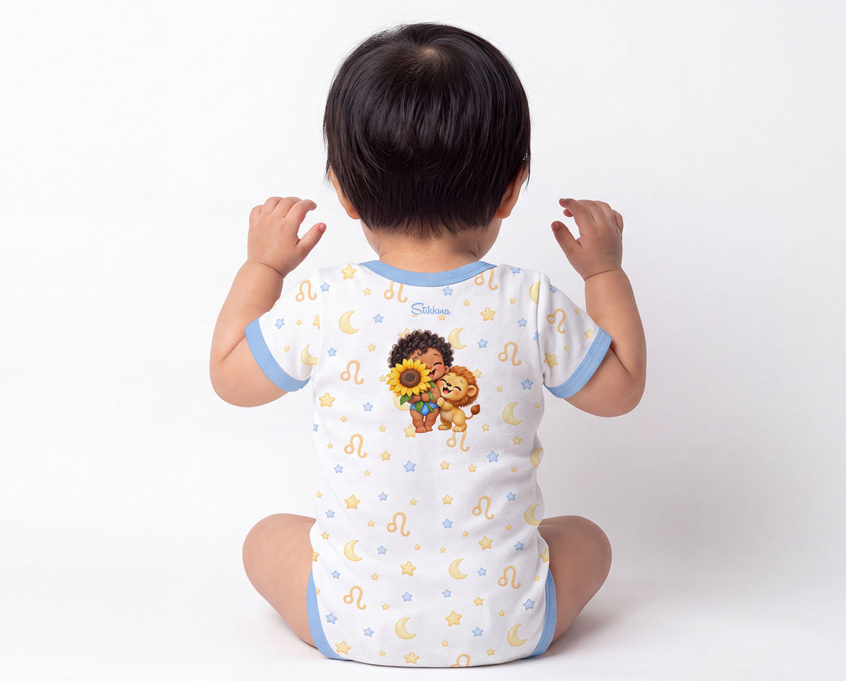 Sternzeichen Löwe Baby Body inkl. Name (Druck)
