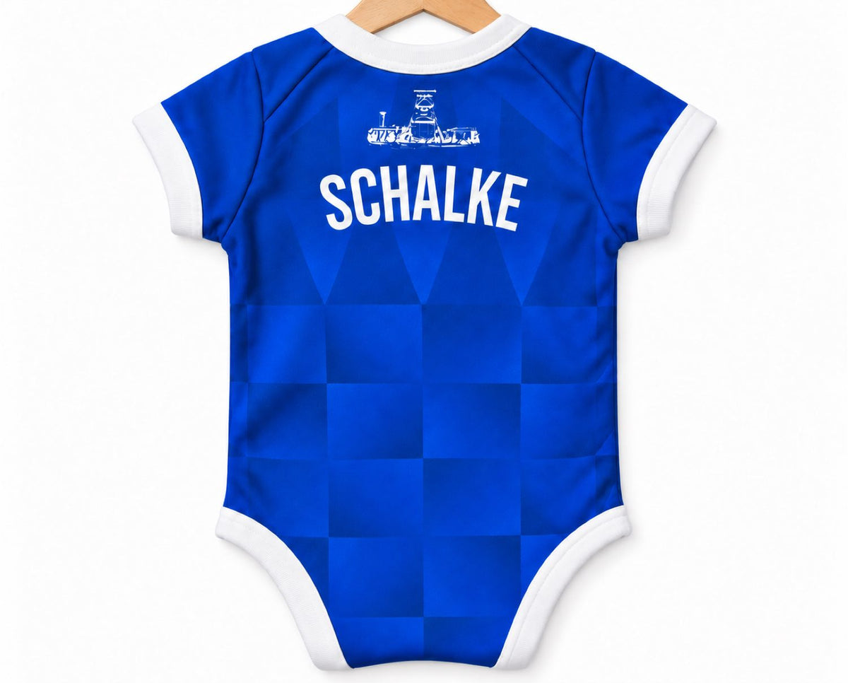 Schalke Baby Body 26/27 Heim inkl. Name und Nummer (Druck)