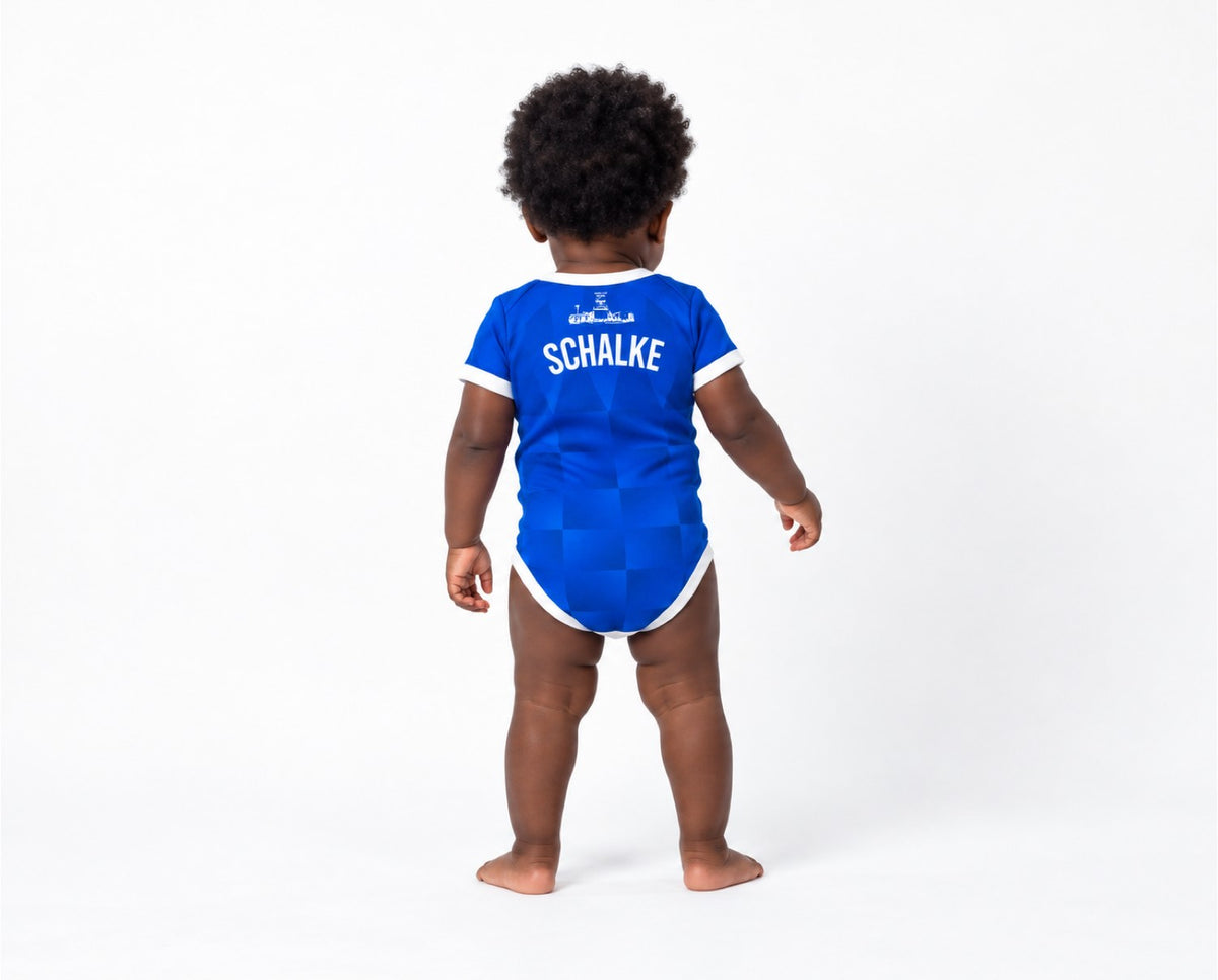Schalke Baby Body 26/27 Heim inkl. Name und Nummer (Druck)