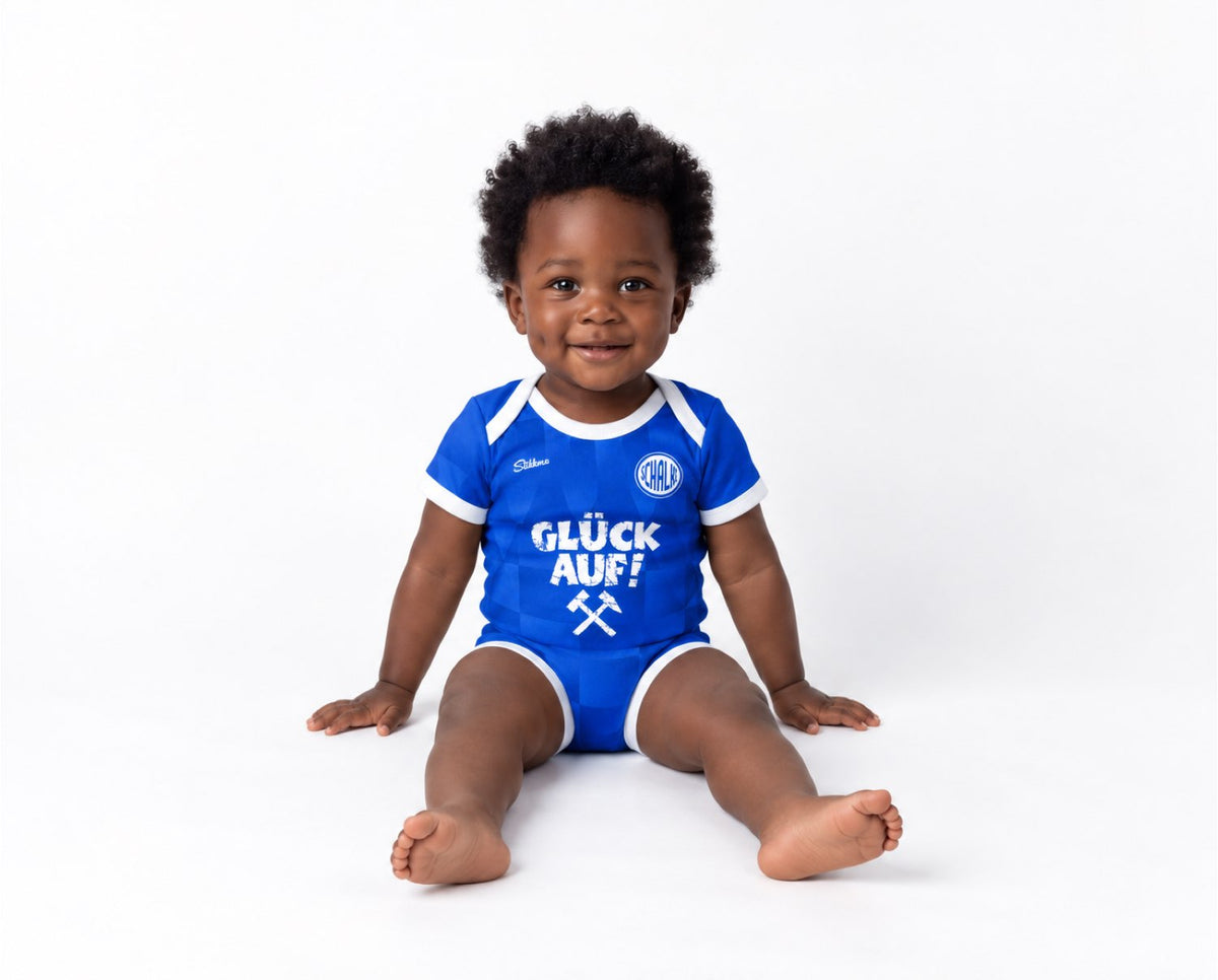 Schalke Baby Body 26/27 Heim inkl. Name und Nummer (Druck)