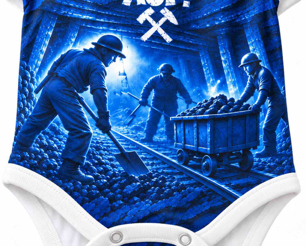 Schalke Spezial Baby Body 26/27 "aus Kohle geboren" inkl. Name und Nummer (Druck)