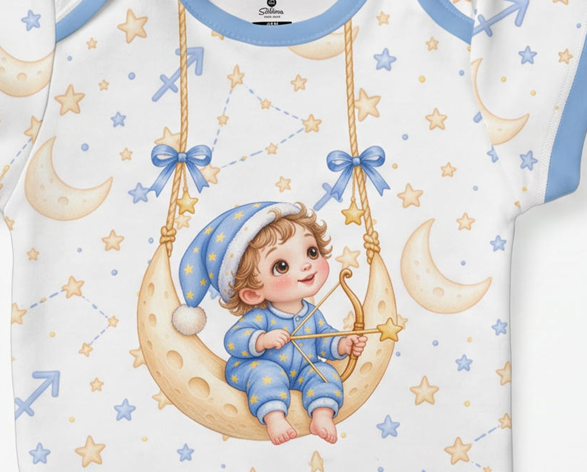Sternzeichen Schütze Baby Body inkl. Name (Druck)