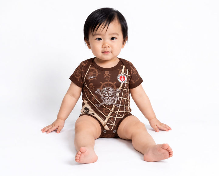 St. Pauli Baby Body 26/27 Heim "Kein Kurs wie jeder" inkl. Name und Nummer (Druck)