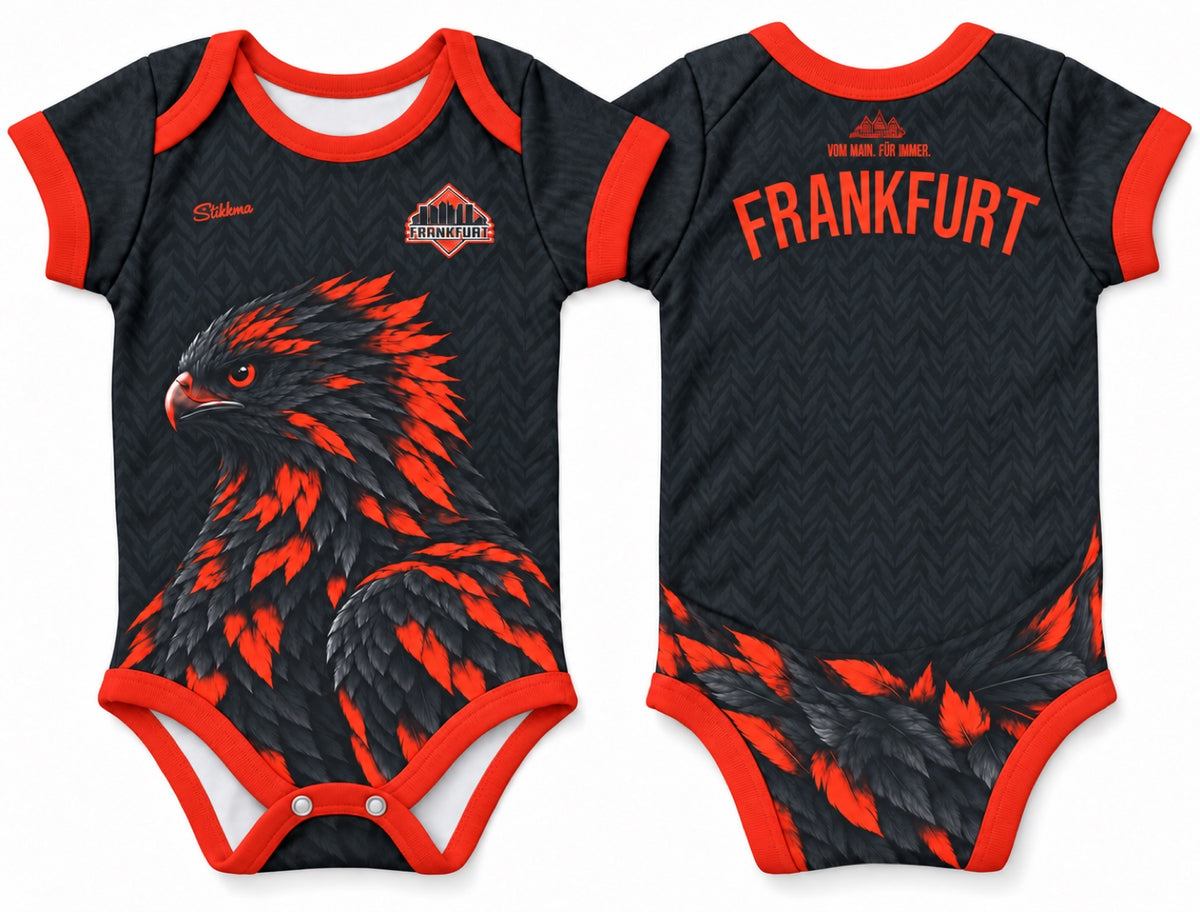 Frankfurt Baby Body 26/27 "Adler" inkl. Name und Nummer (Druck)