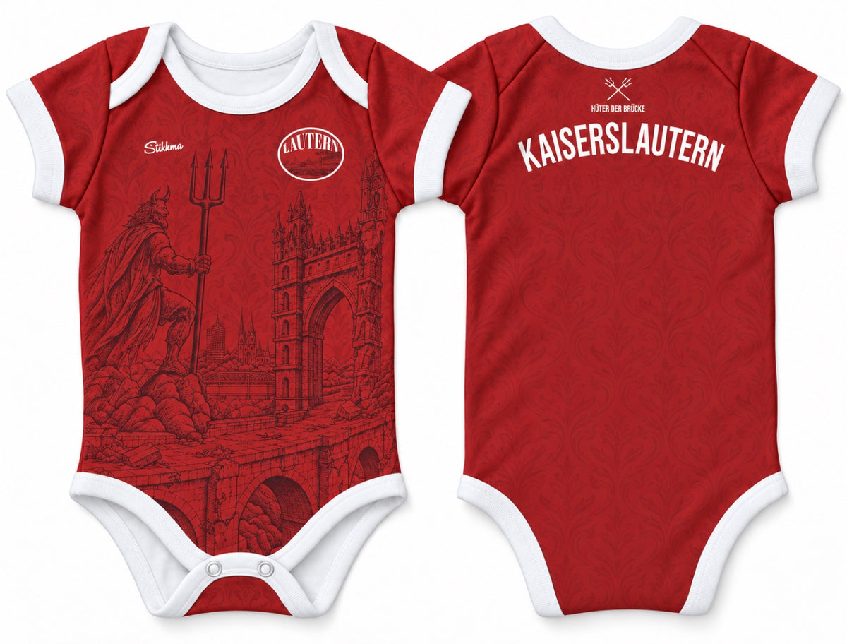 Kaiserslautern Baby Body 26/27 "Hüter der Brücke" inkl. Name und Nummer (Druck)