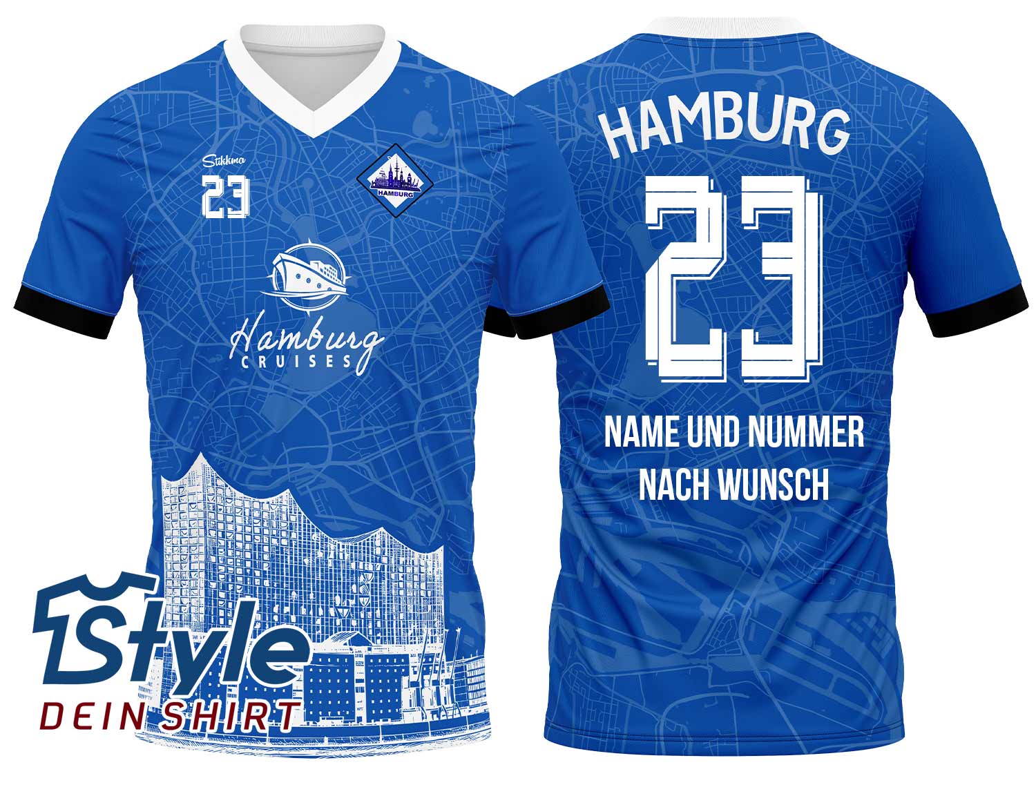 Hamburg Fan-Trikot Auswärts 25/26 inkl. Name und Nummer (Druck)