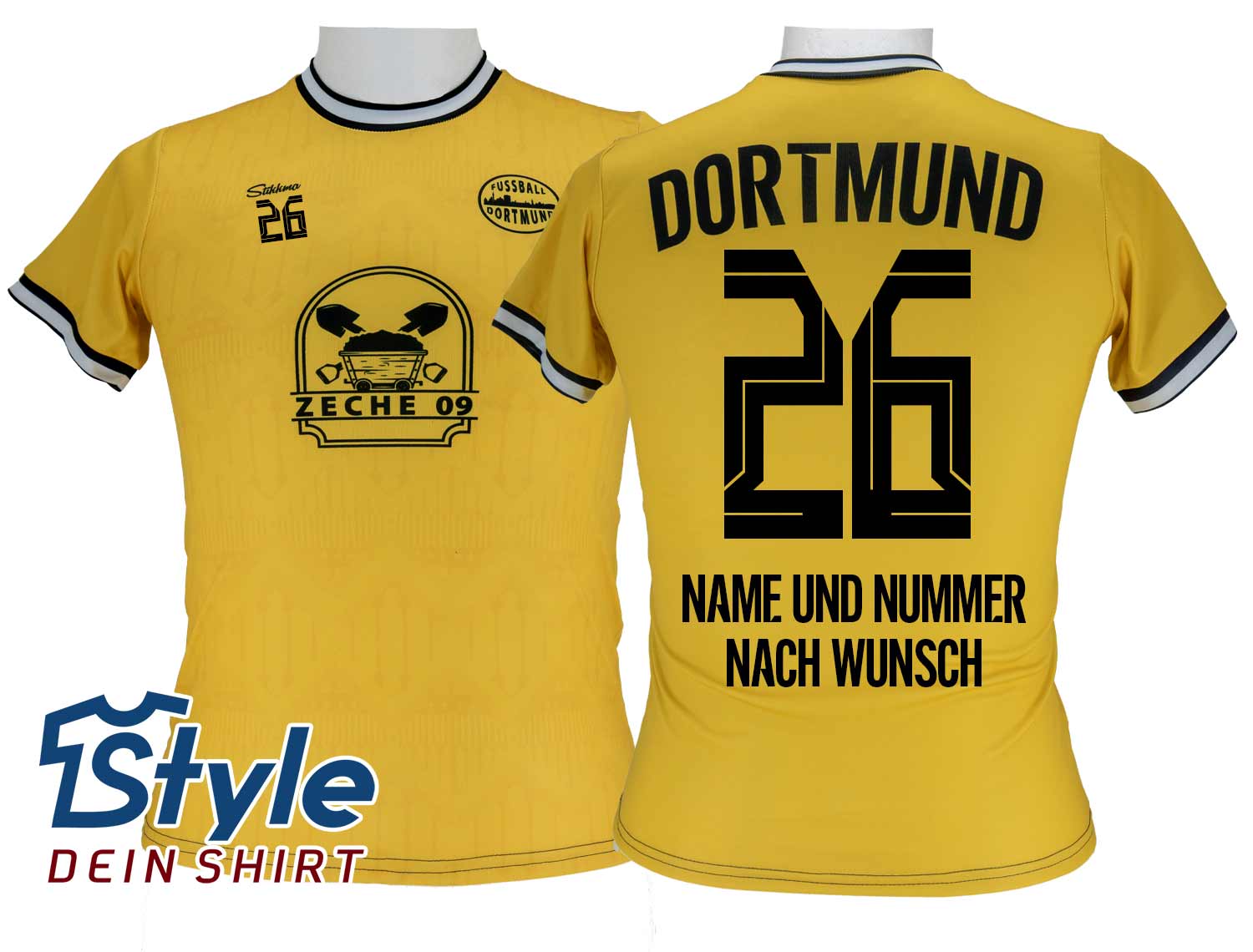 Dortmund Fan-Trikot 26/27 Heim inkl. Name und Nummer (Druck)