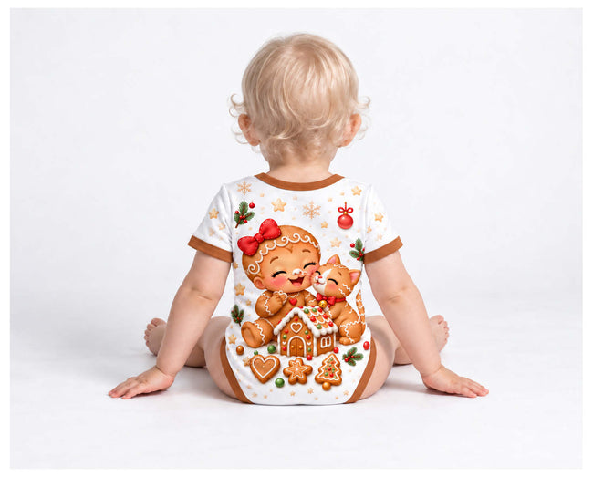 Lebkuchen-Liebe Weihnachts Baby Body inkl. Name (Druck)