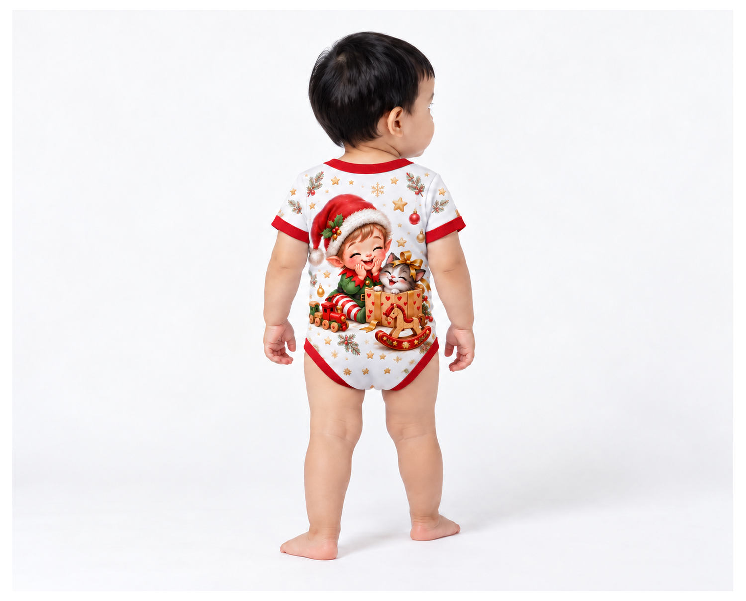 Wichtelwerkstatt Weihnachts Baby Body inkl. Name (Druck)