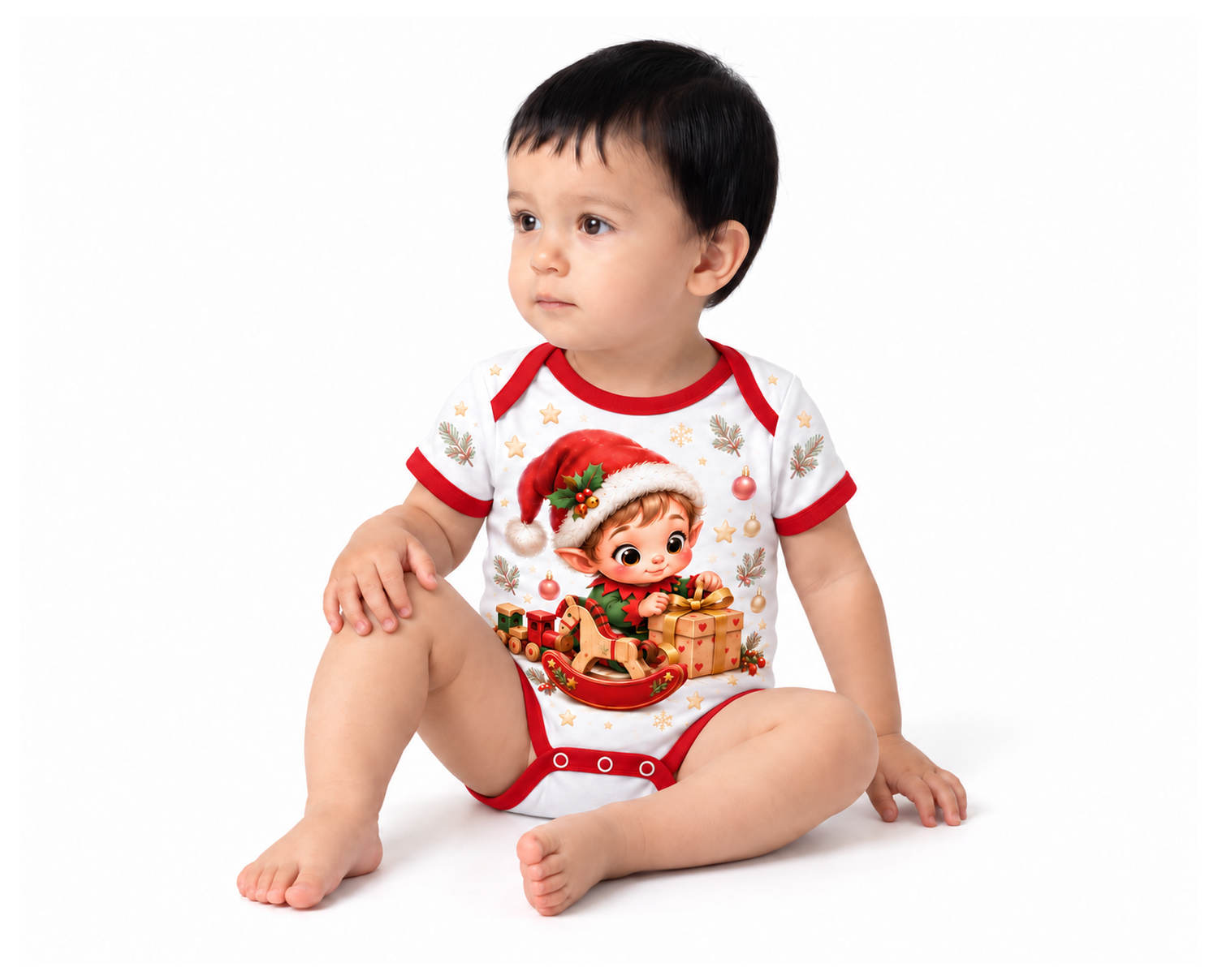 Wichtelwerkstatt Weihnachts Baby Body inkl. Name (Druck)