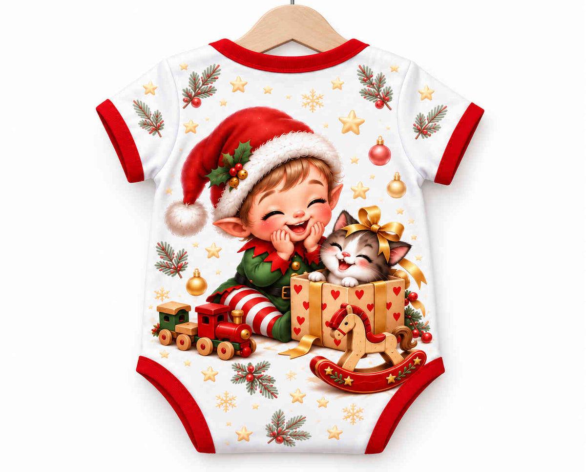 Wichtelwerkstatt Weihnachts Baby Body inkl. Name (Druck)