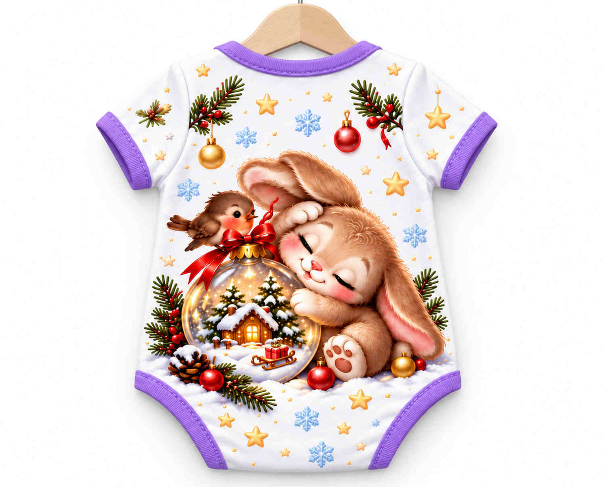 Kugelzauber Weihnachts Baby Body inkl. Name (Druck)