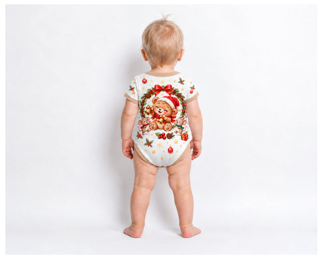 Weihnachtsbärchen Weihnachts Baby Body inkl. Name (Druck)
