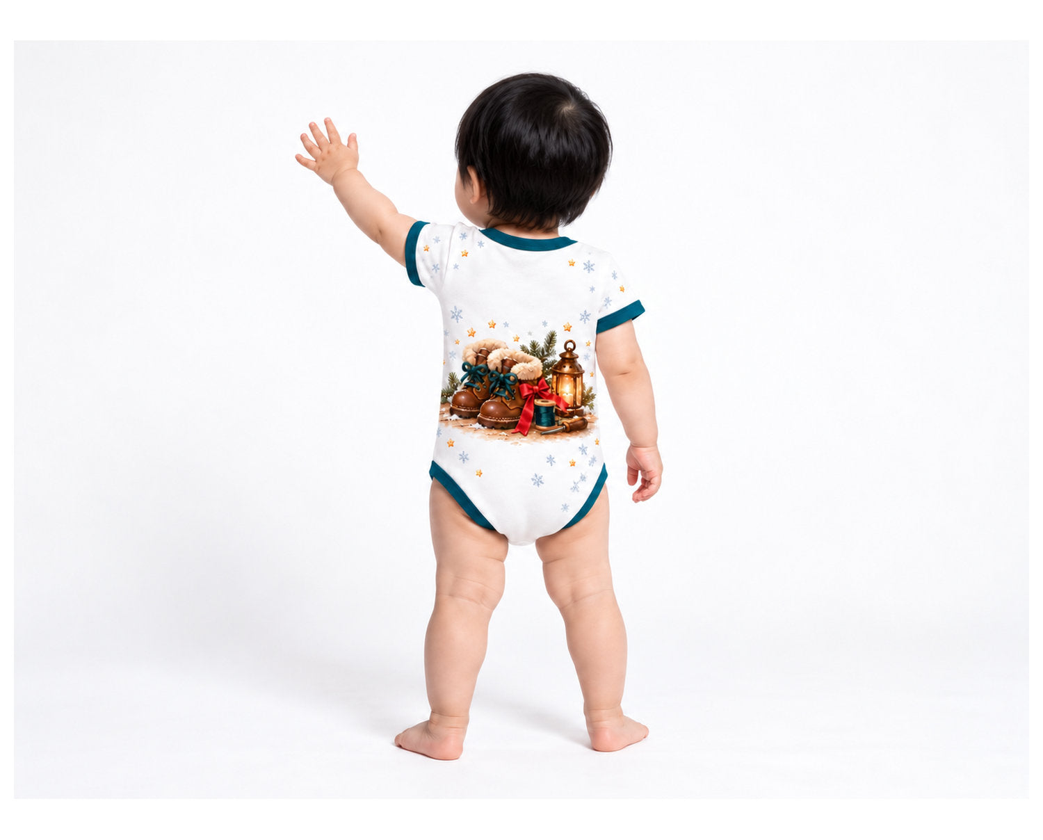 Die Wichtel und der Schuster Weihnachts Baby Body inkl. Name (Druck)