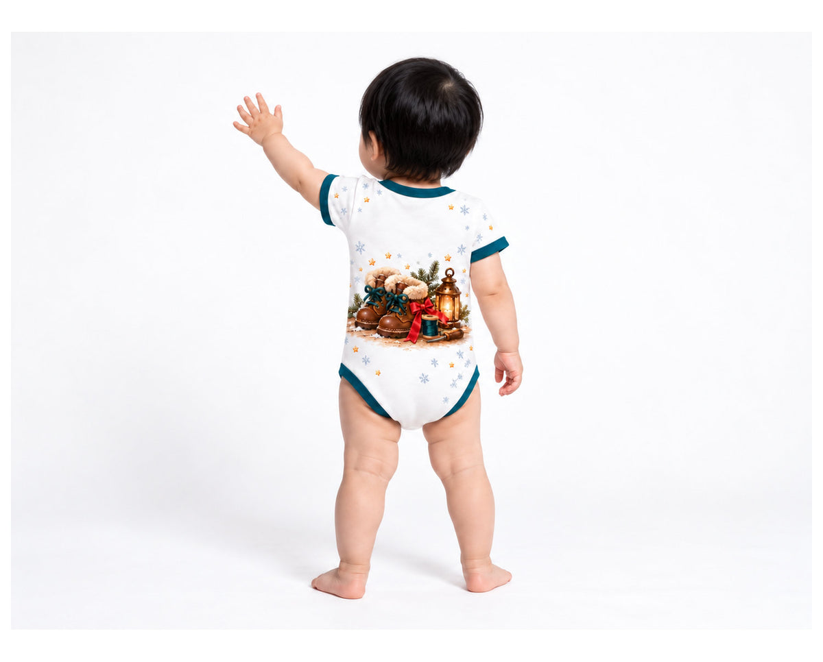 Die Wichtel und der Schuster Weihnachts Baby Body inkl. Name (Druck)