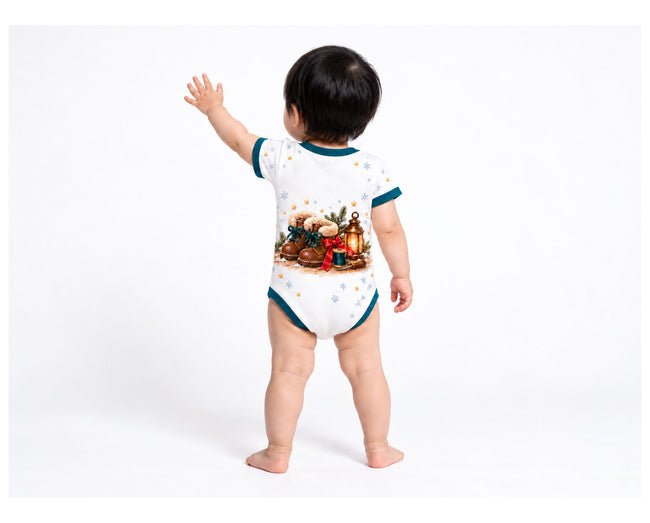 Die Wichtel und der Schuster Weihnachts Baby Body inkl. Name (Druck)
