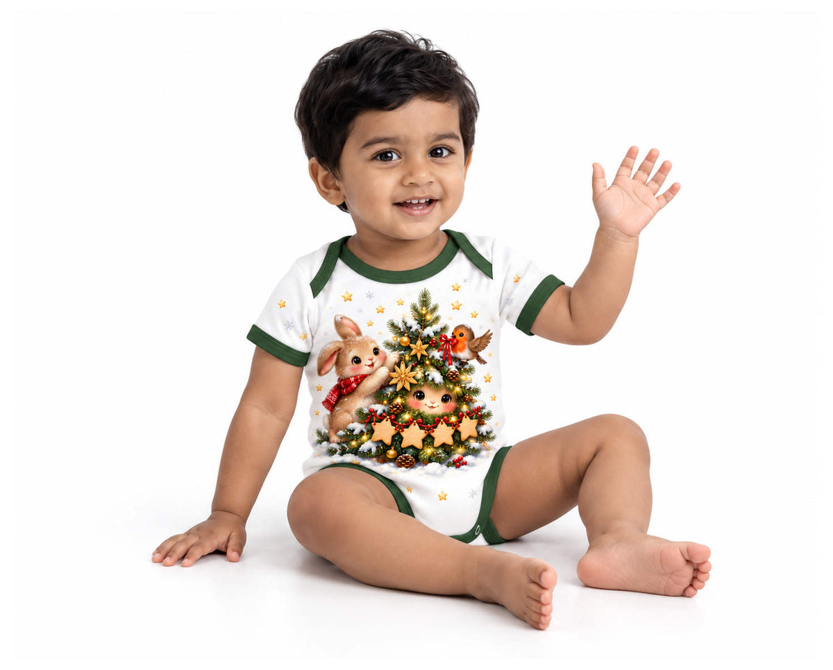 Der kleine Tannenbaum Weihnachts Baby Body inkl. Name (Druck)