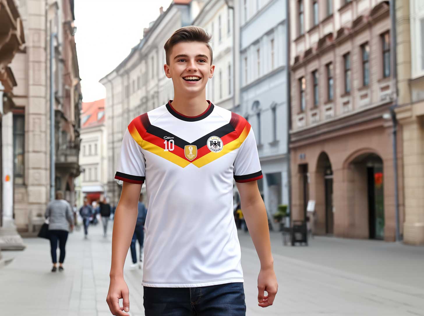 Deutschland WM 2026 Fan-Trikot Heim  inkl. Name und Nummer (Druck)