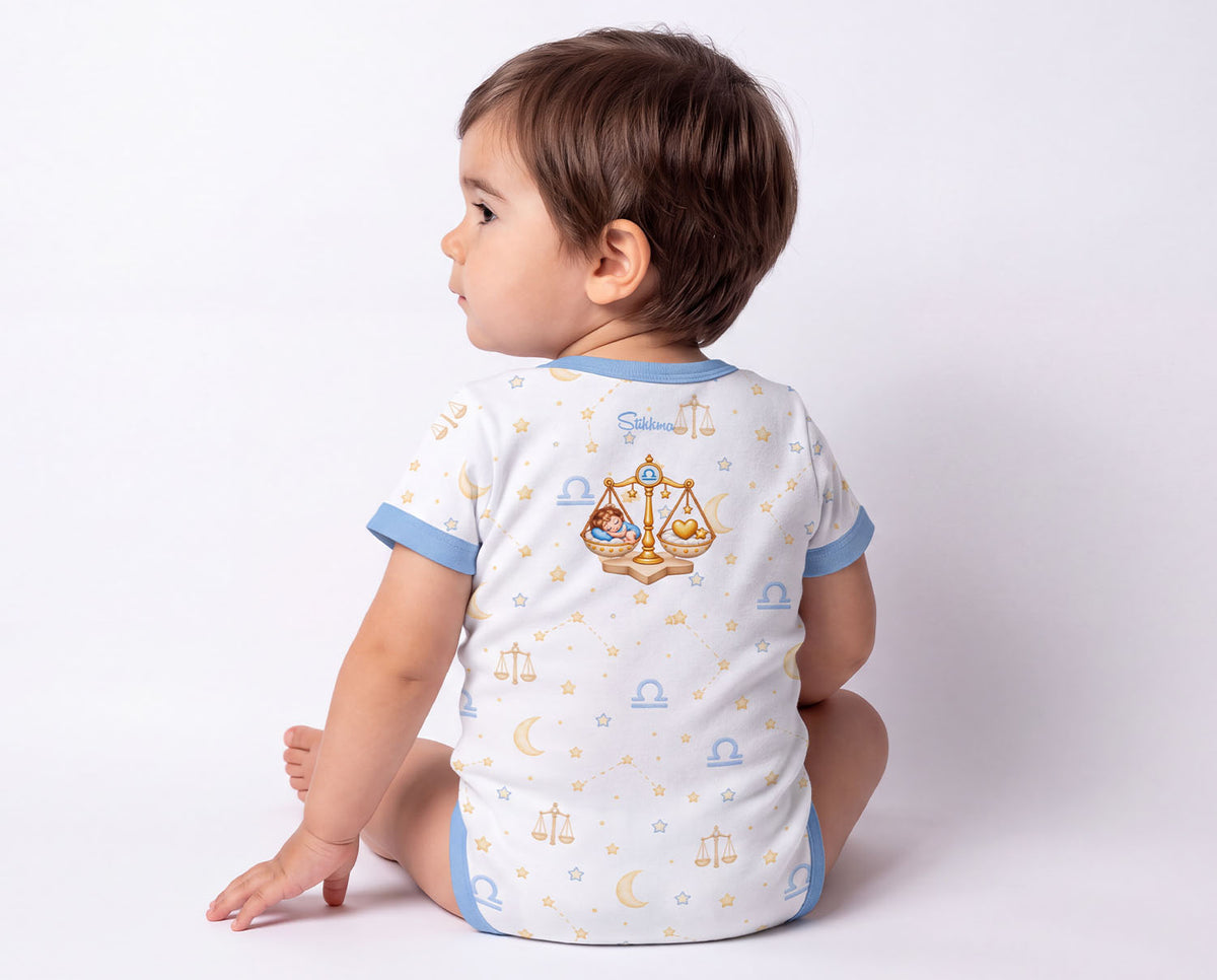 Sternzeichen Waage Baby Body inkl. Name (Druck)