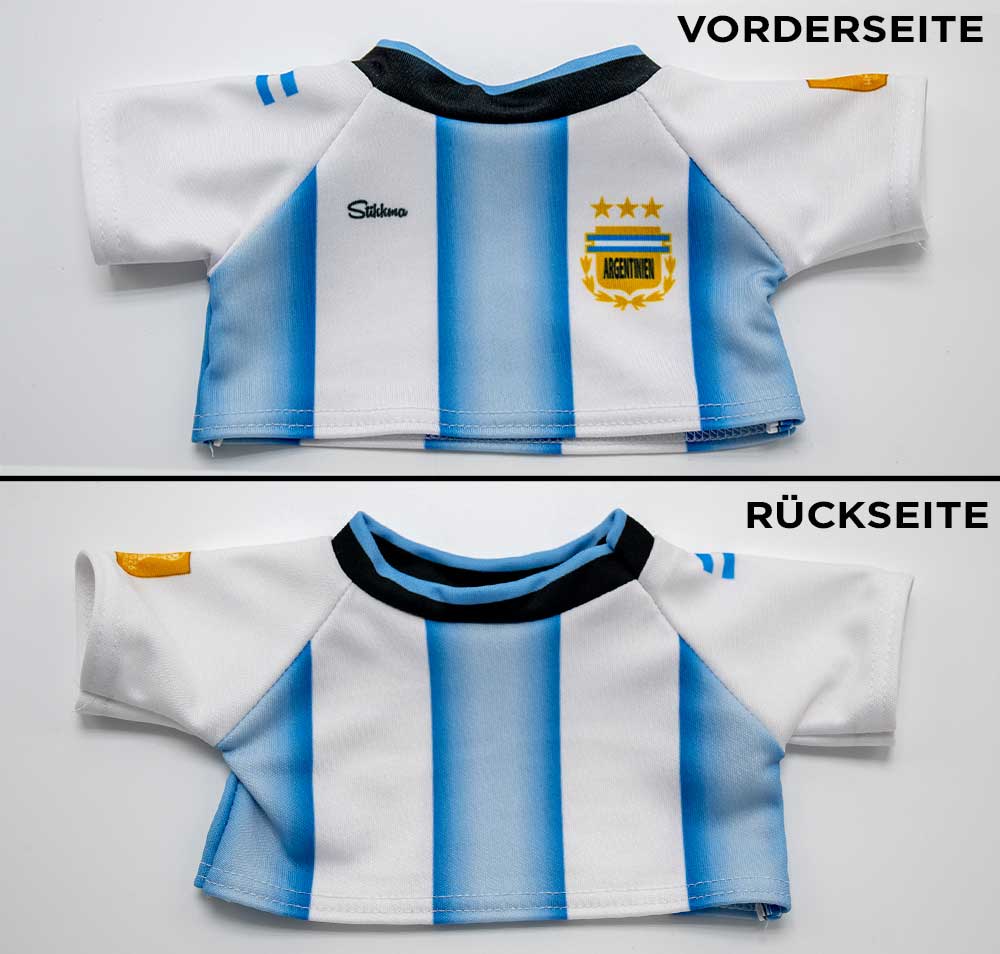 Argentinien WM2026 Trikot für Kuscheltiere, div. Größen- inkl. kostenloser Personalisierung (Druck)