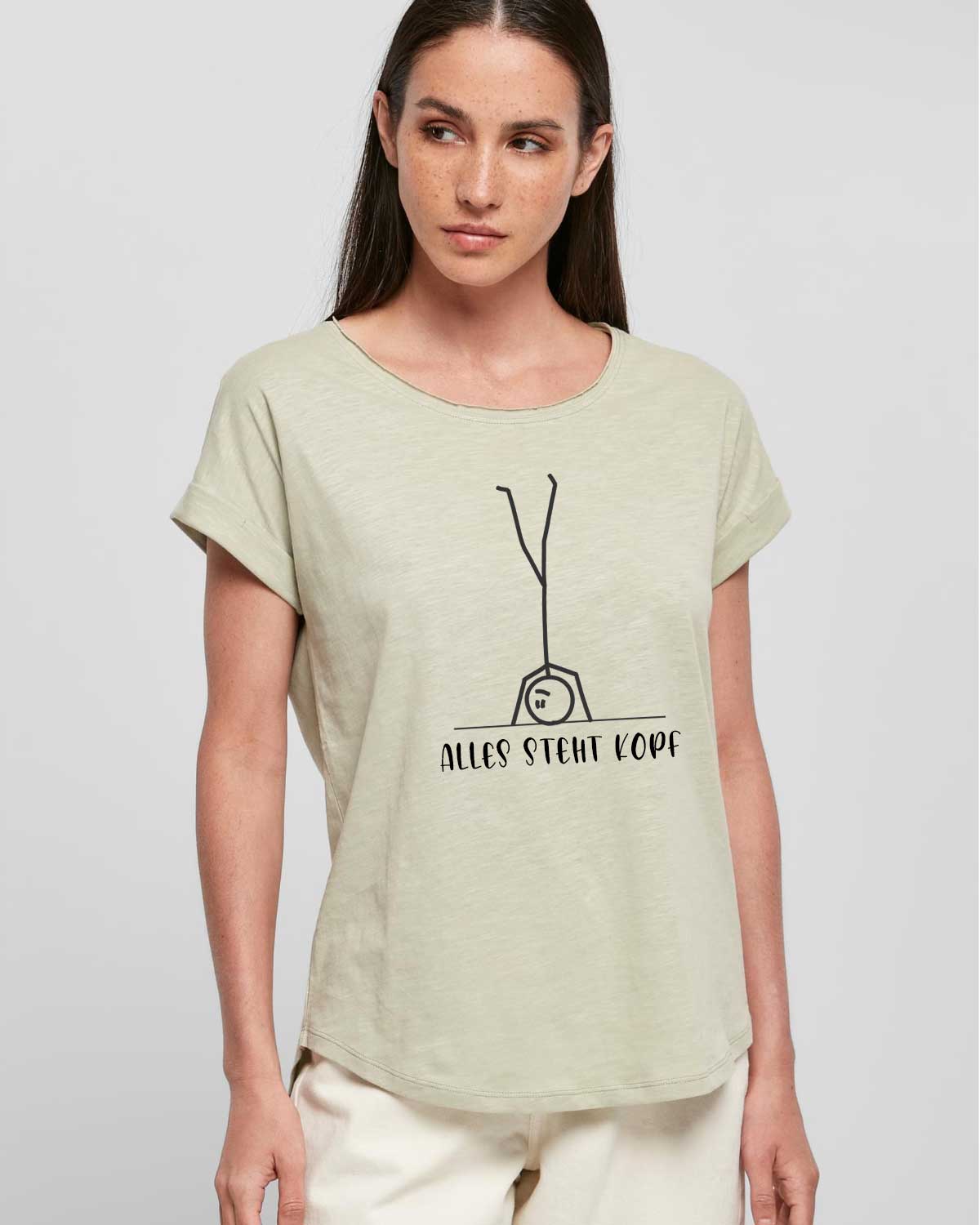 Yoga Ladies Long Slub Tee "Kopfstand"