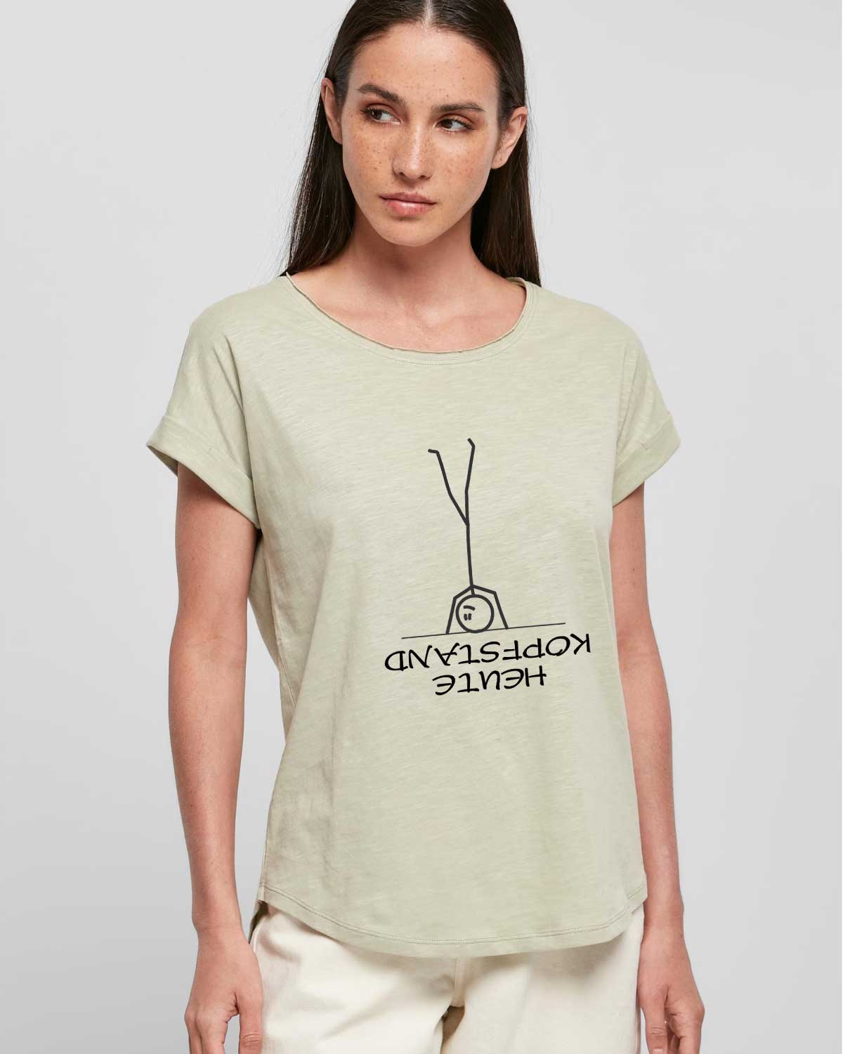 Yoga Ladies Long Slub Tee "Kopfstand"