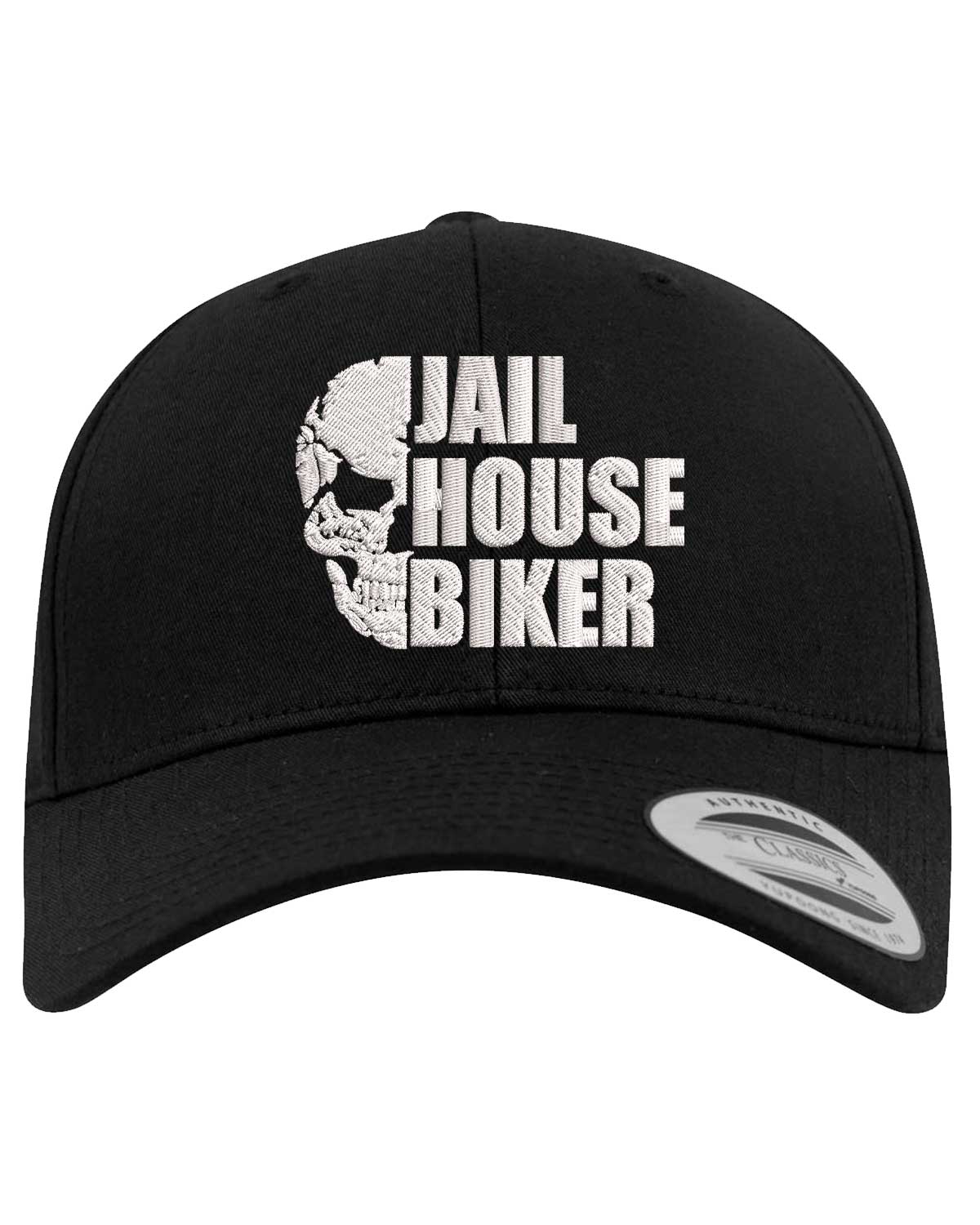 Jailhouse Biker Skull Classic Flexfit Snapback Cap