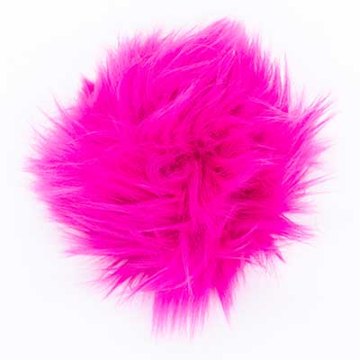 Kunstfellbommel-an5-pink
