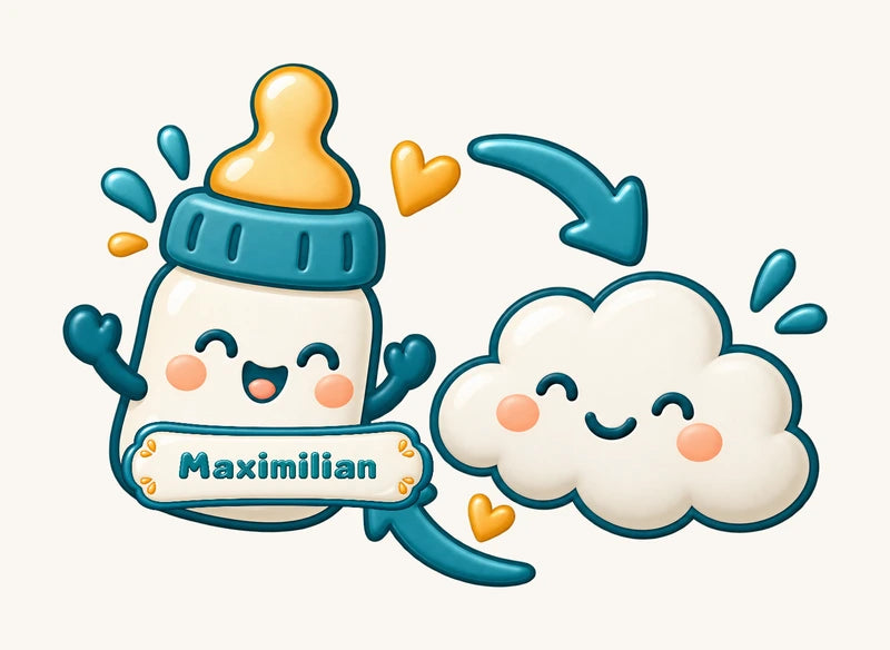 Maximilian auf dem Flaschenetikett