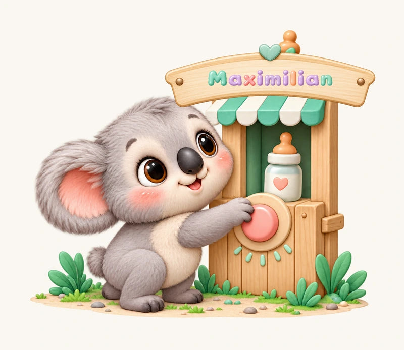 Maximilian auf dem Schild über der Milchbar
